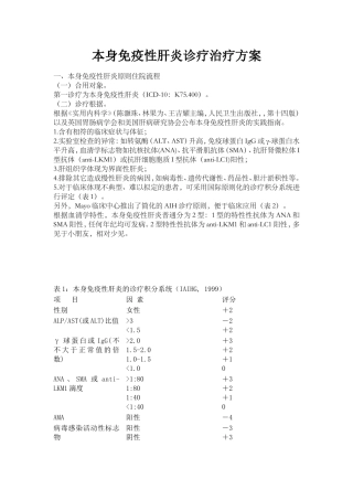 2025年自身免疫性肝炎诊疗治疗方案