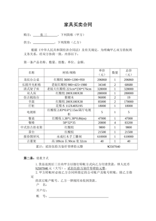 2025年家具装修购销合同