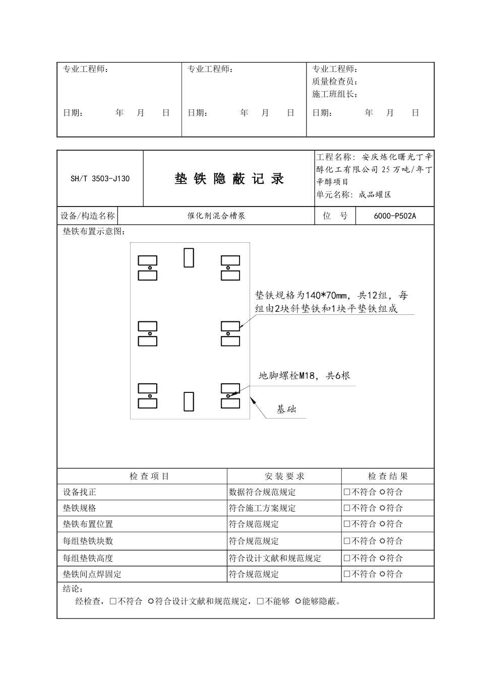 2025年样板垫铁隐蔽记录_第2页