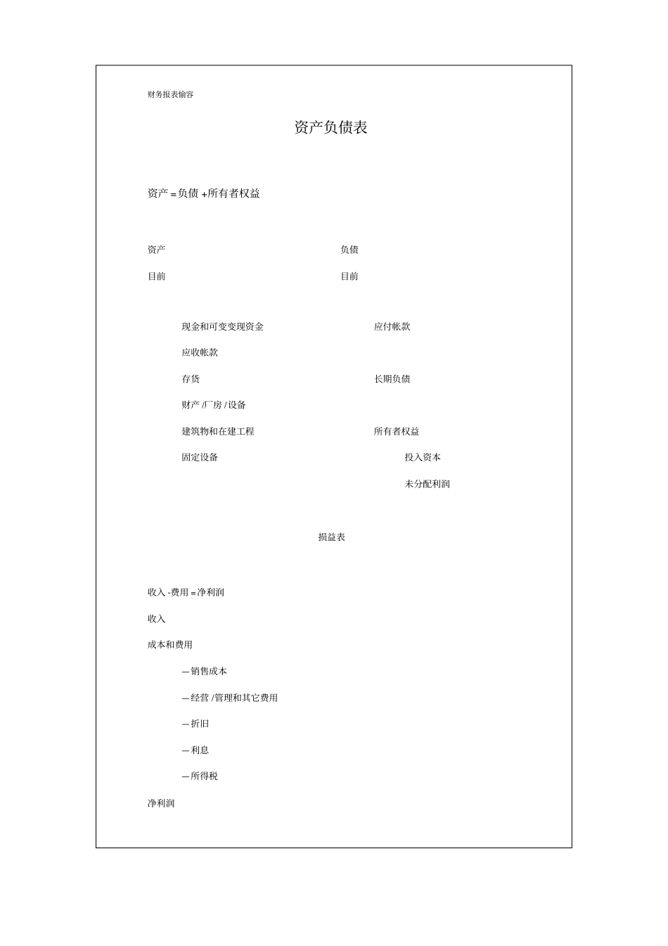 企业资产负债表分析报告_第1页