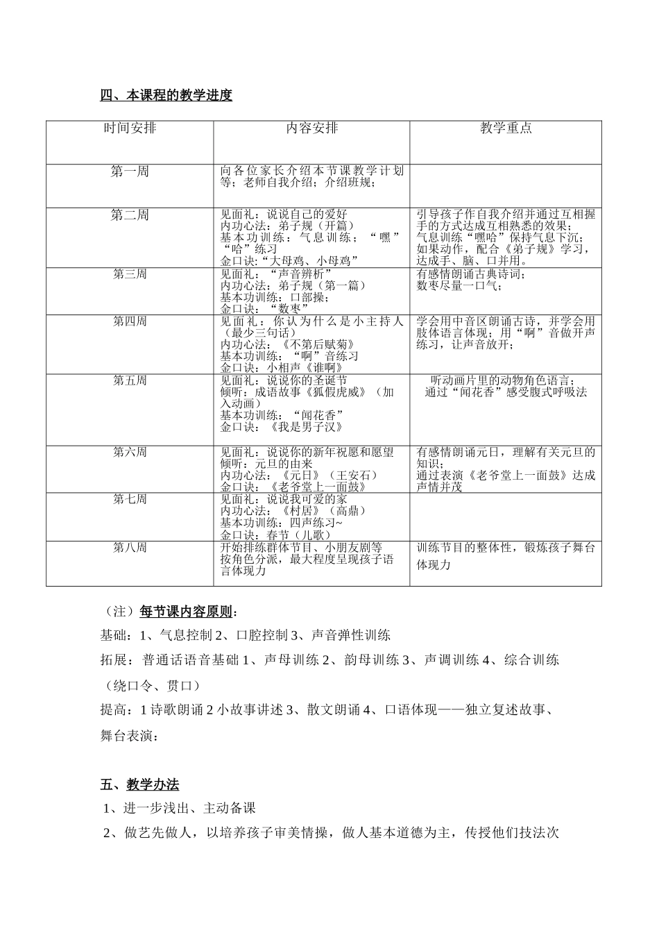 2025年小班播音主持教学计划_第2页
