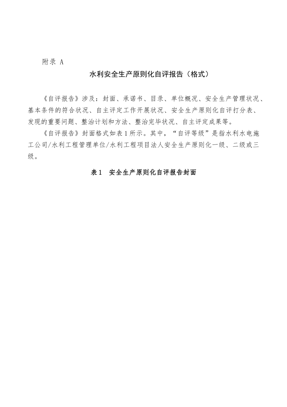 2025年水利安全生产标准化自评报告_第1页