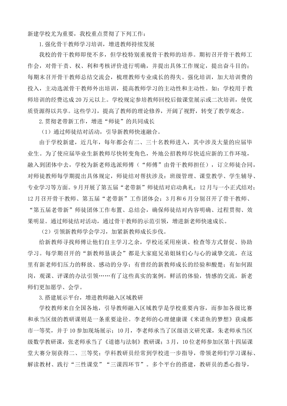 2025年小学教师队伍建设报告_第2页