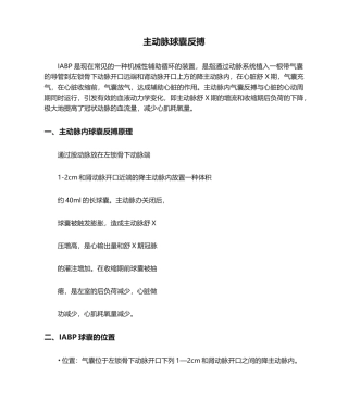 2025年主动脉球囊反搏