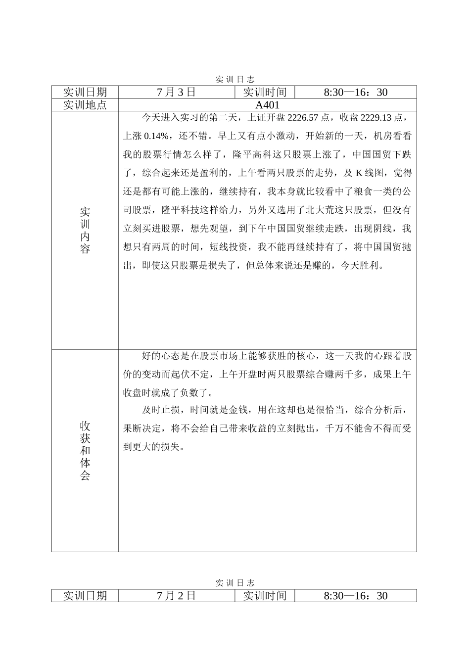 2025年模拟模拟炒股实训日志_第2页