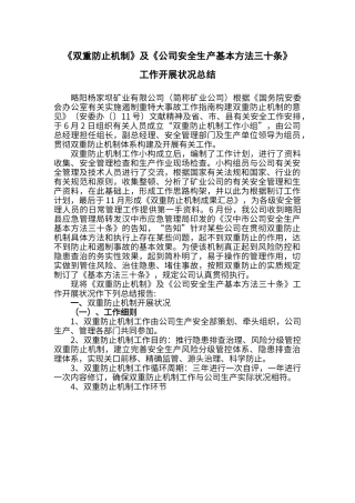 2025年双重预防机制工作总结