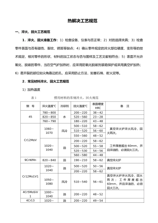 2025年热处置工艺设计规范