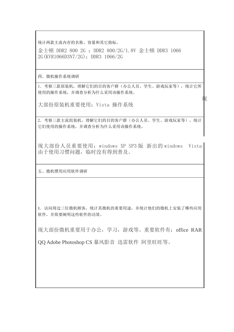 2025年实训报告1 微机应用现状调研实训报告_第3页