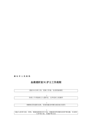 2025年血透工作流程完整