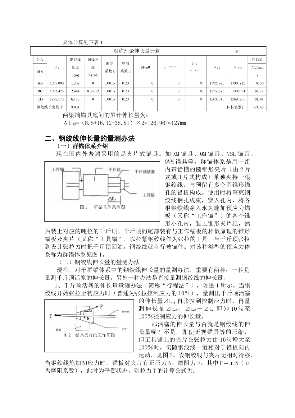 2025年预应力钢绞线实际伸长量的计算和量测_第3页