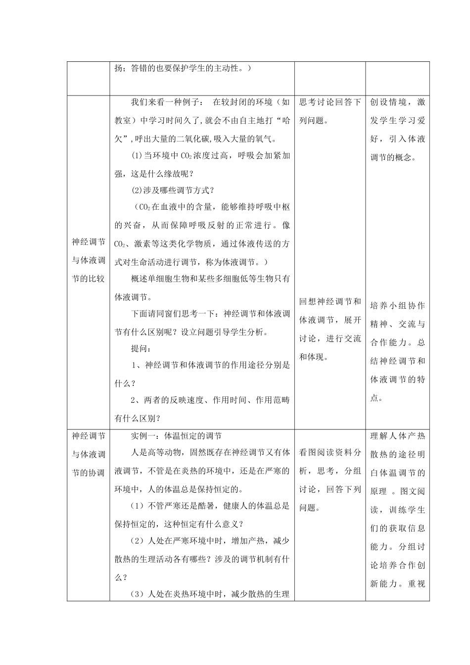 2025年神经调节和体液调节的关系教学课例_第3页