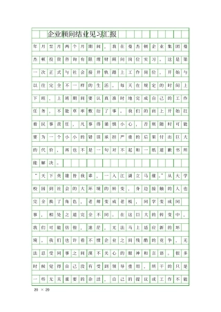 企业顾问结业见习汇报精品工作报告