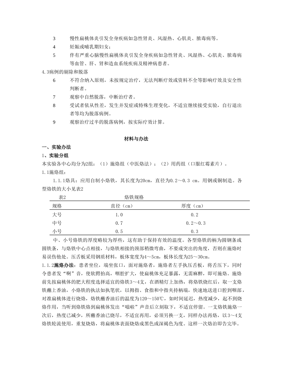 2025年中医烙法治疗慢性扁桃体炎临床研究_第2页