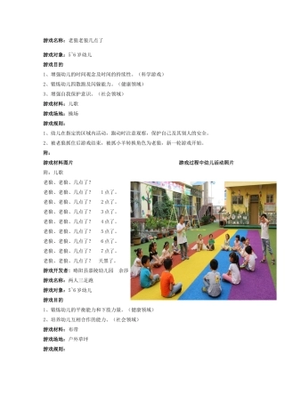 2025年个大班游戏活动载体