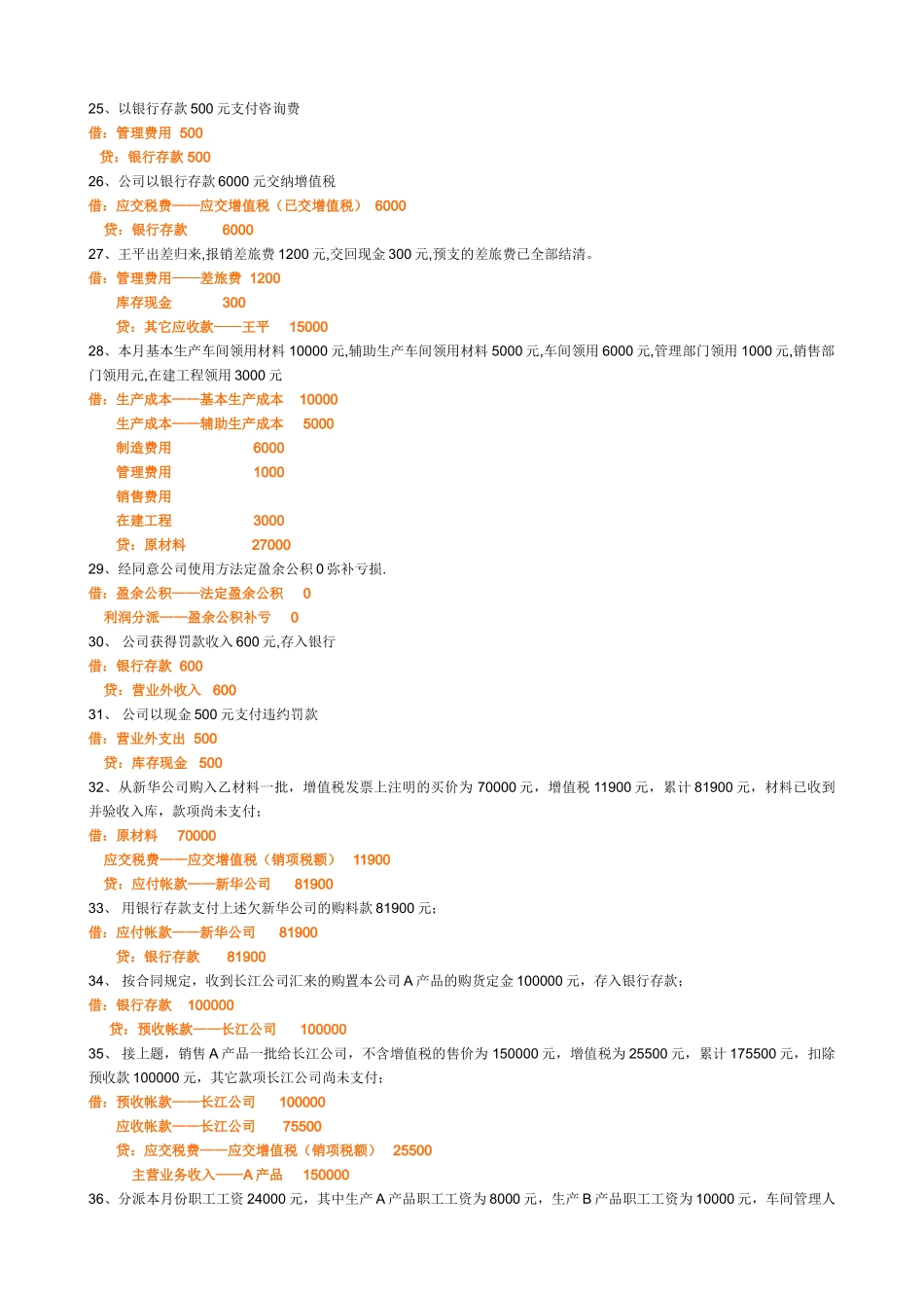 2025年会计分录练习题_第3页