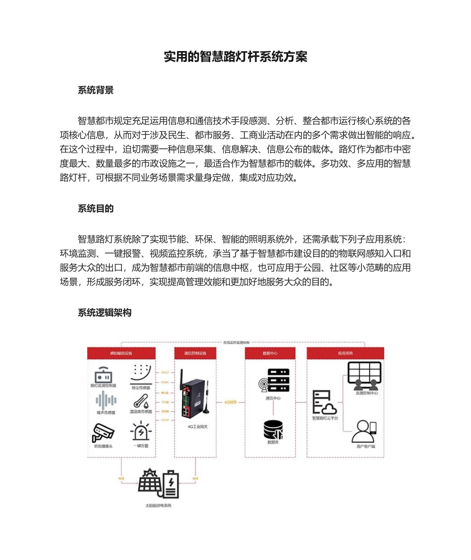 2025年实用的智慧路灯杆系统方案_第1页