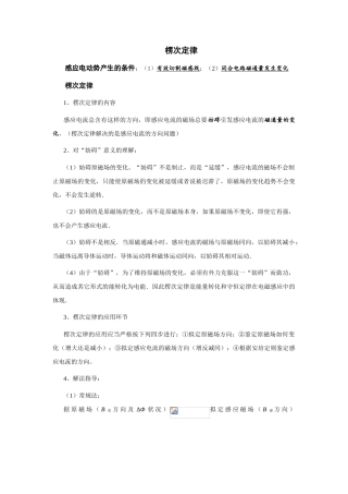 2025年楞次定律解析版