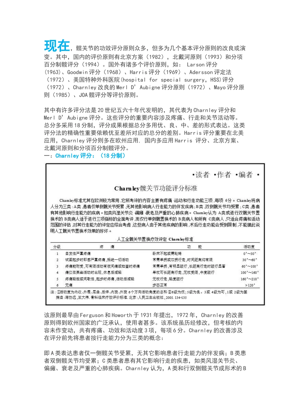 2025年髋关节评定表_第1页