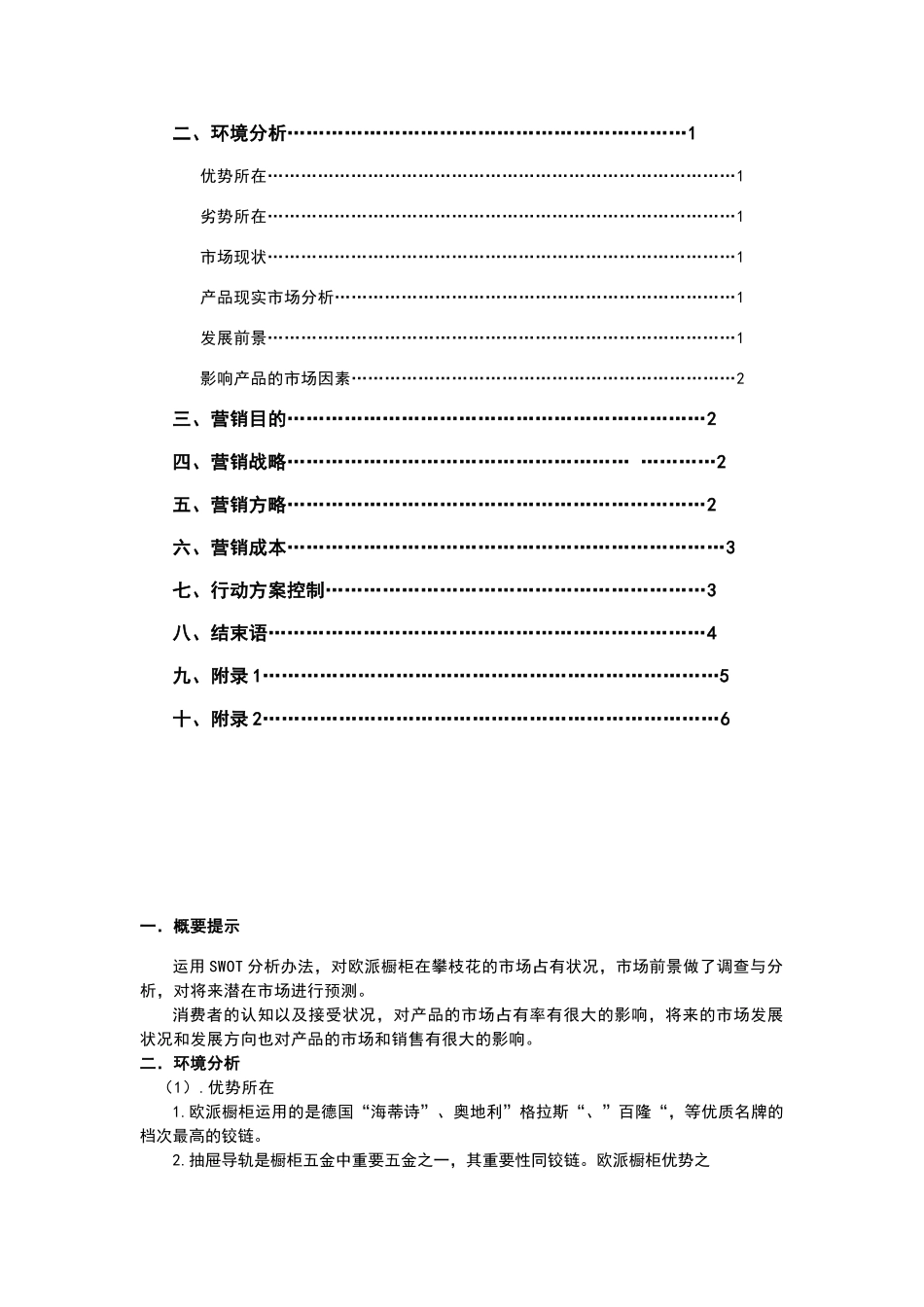2025年欧派橱柜营销策划报告材料_第2页