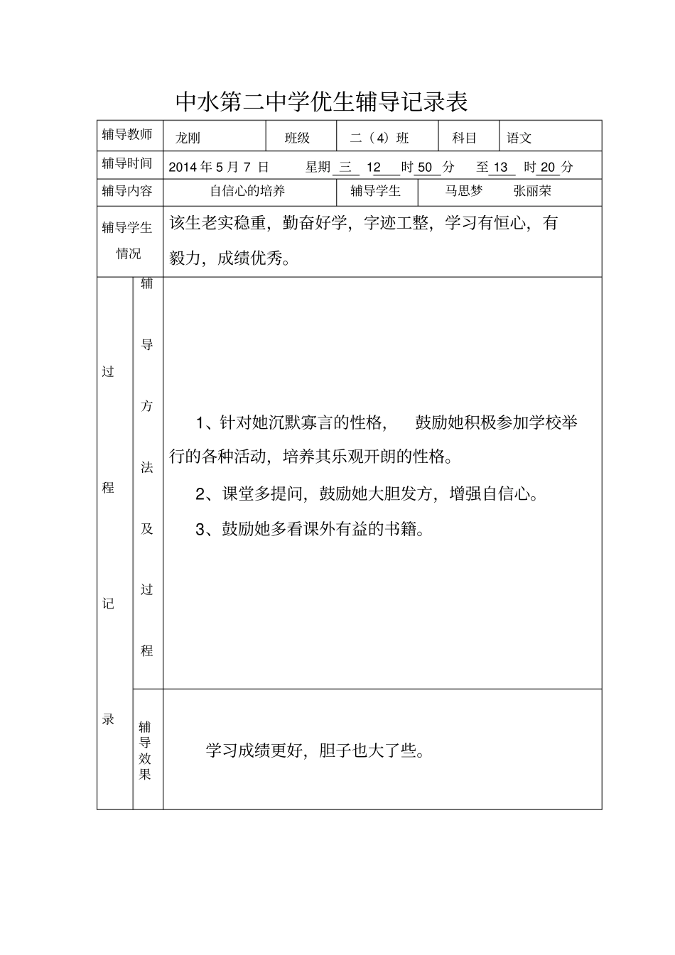 优生辅导记录_第3页