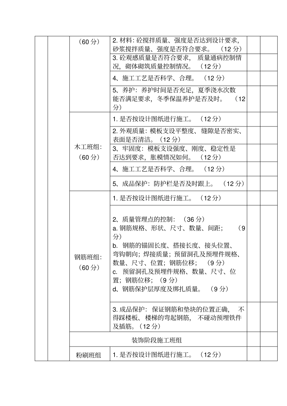 优秀施工班组及管理人员考核制度_第2页