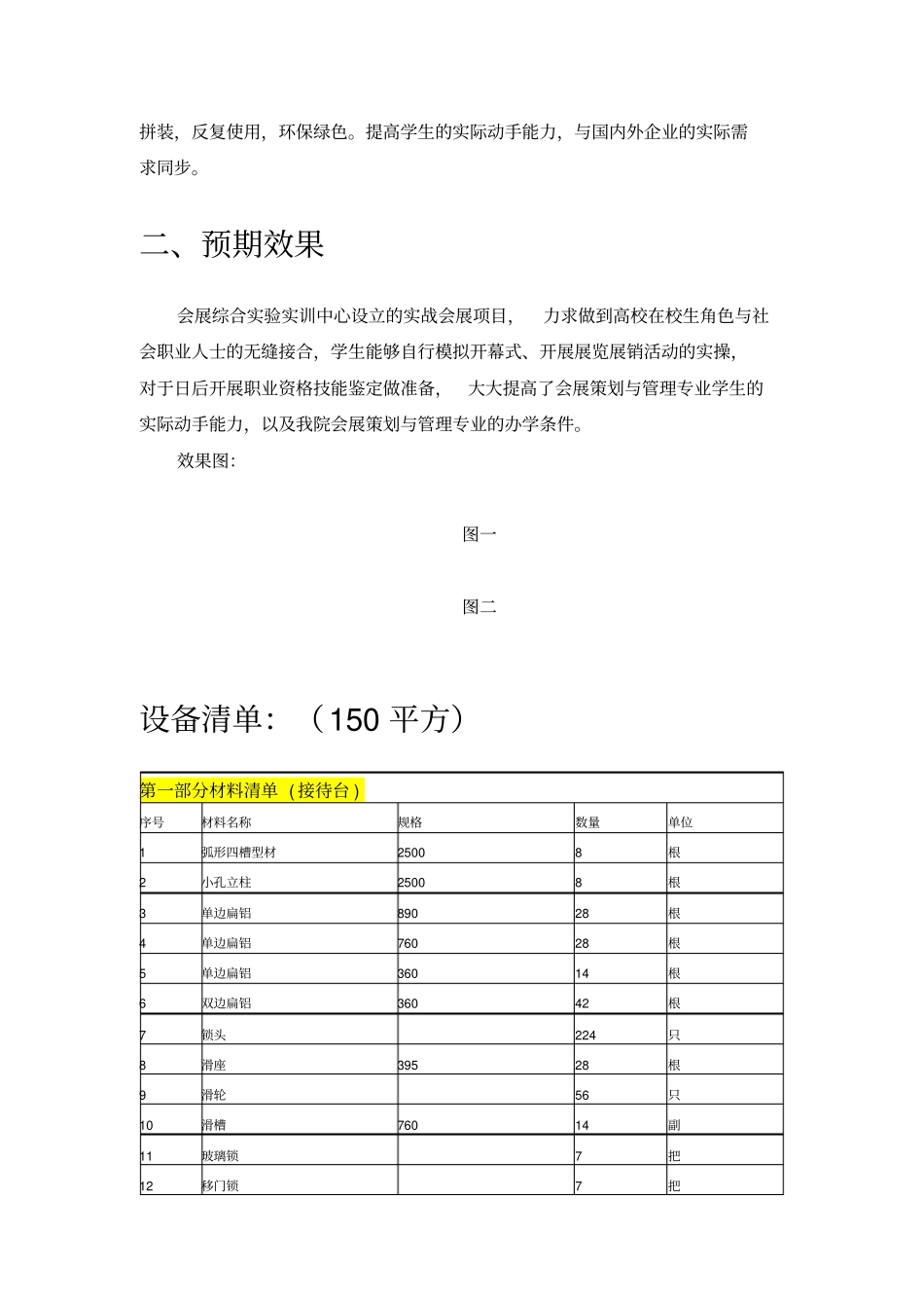 会展专业综合试验实训室建设方案_第2页