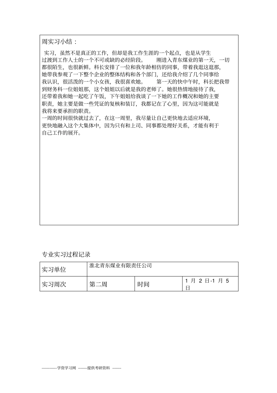 会计专业实习过程记录_第3页