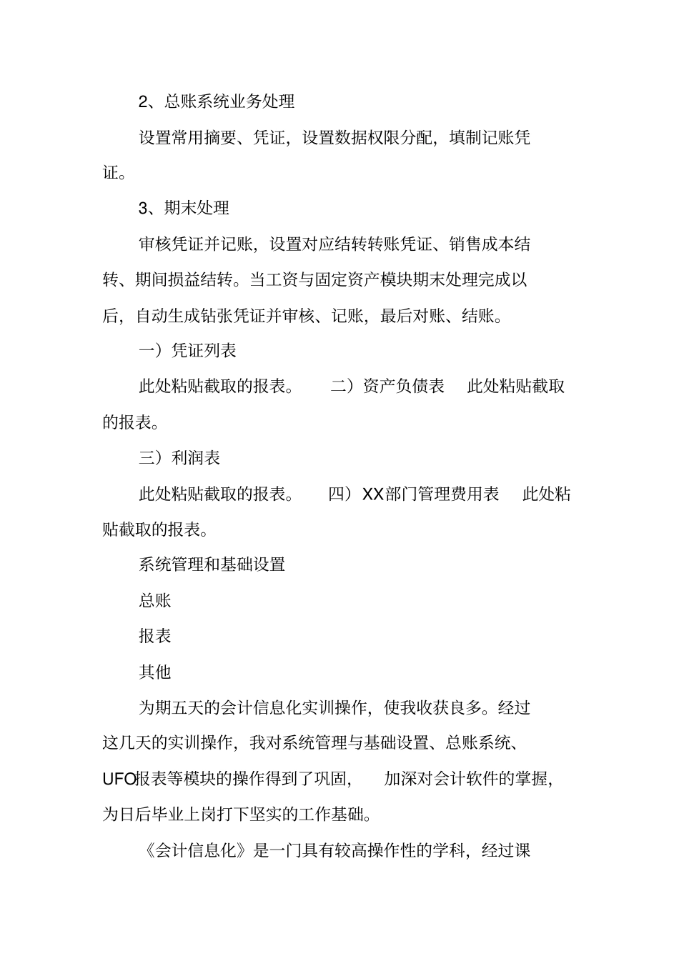 会计信息化实训报告_第3页