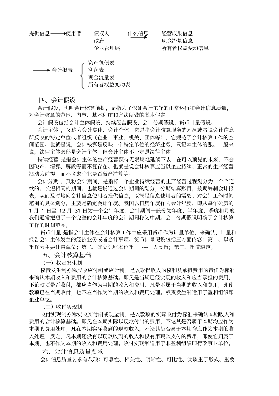 会计学基础各章学习目标及重难点_第2页