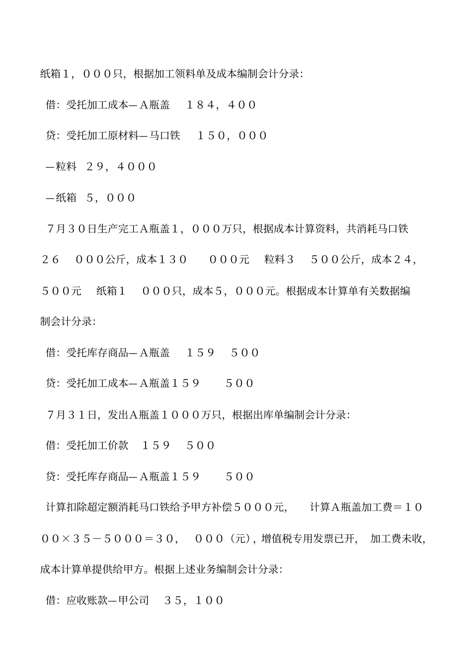 会计实务：受托加工业务的会计核算方法_第3页