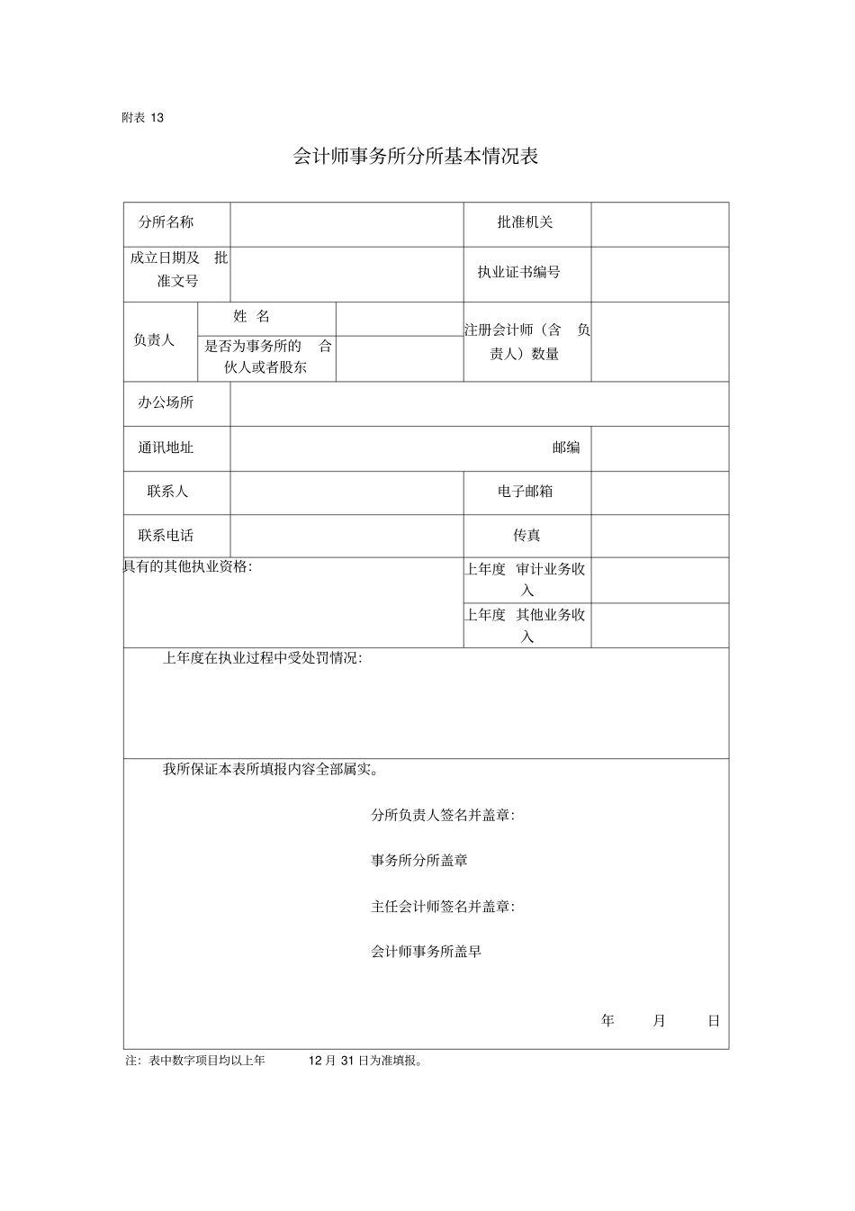 会计师事务所合伙人或者股东情况汇总表_第3页