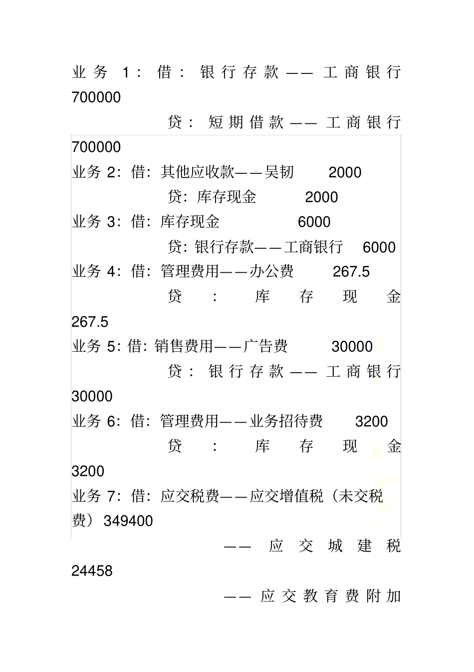 会计综合模拟实训答案_第3页