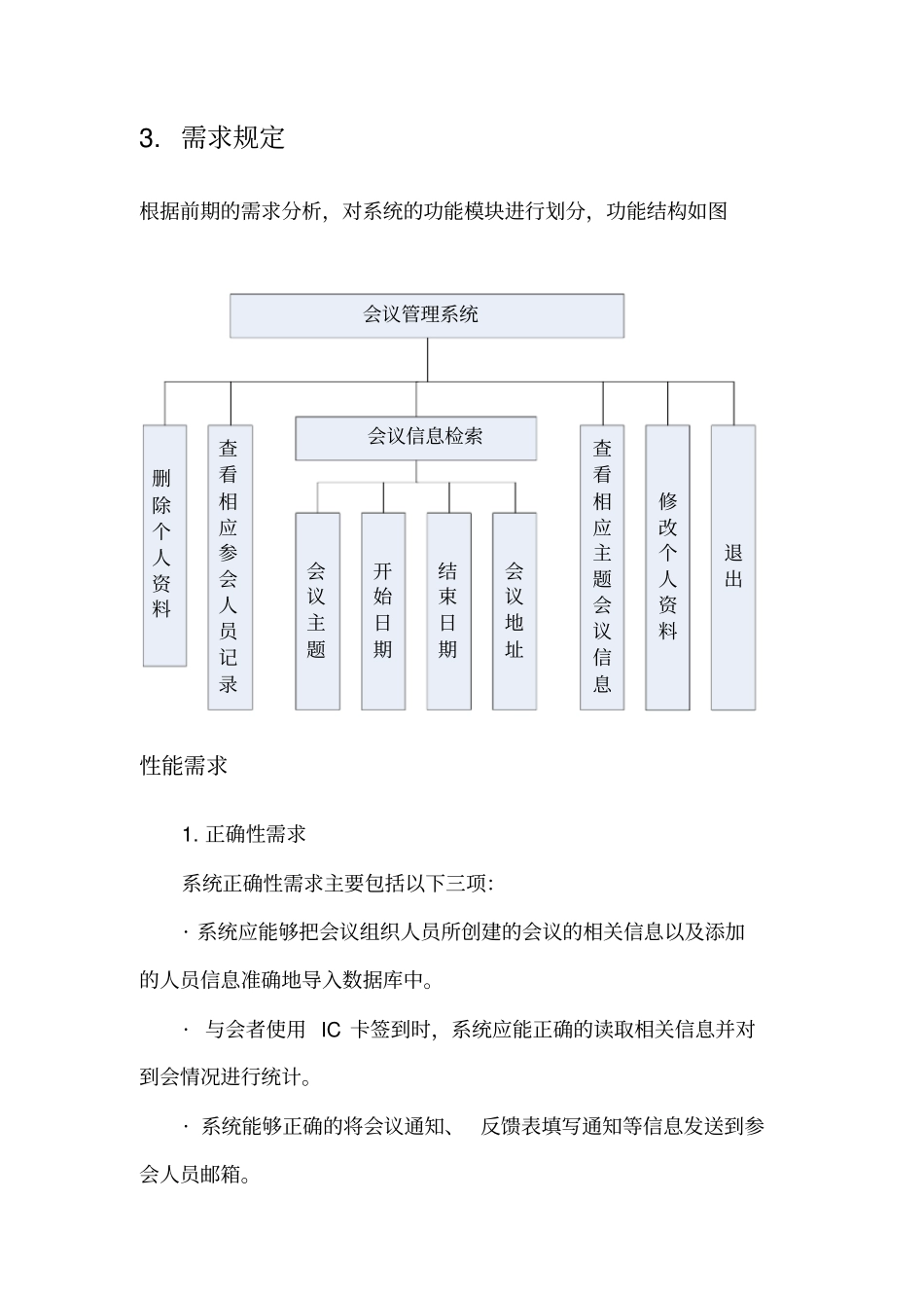 会议管理系统需求说明书_第3页