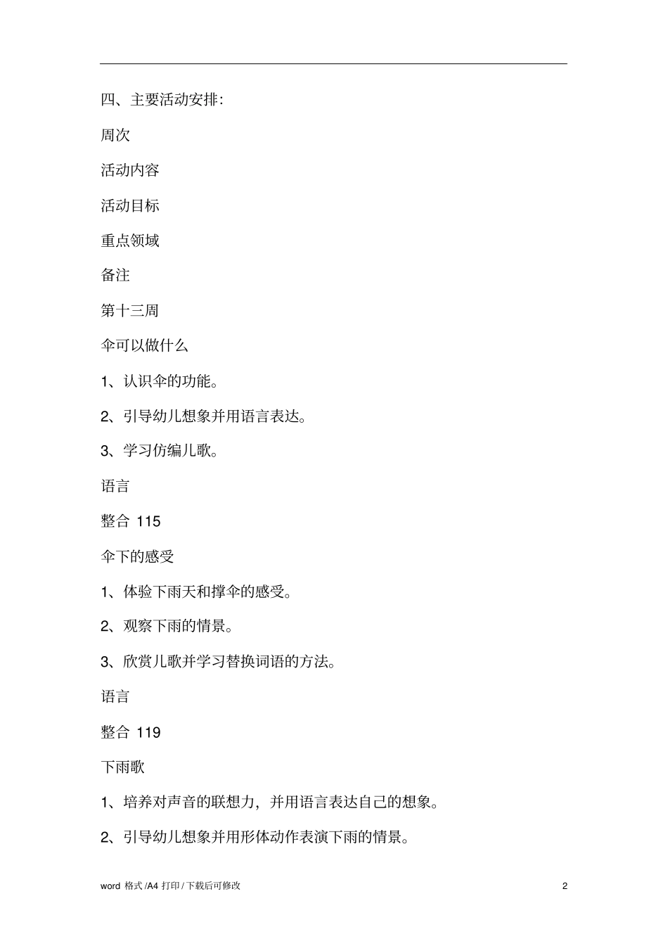 伞的世界主题计划_第2页