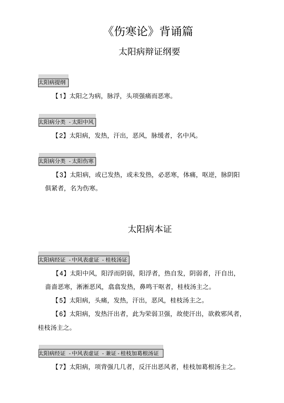 伤寒论金匮要略背诵条文_第1页