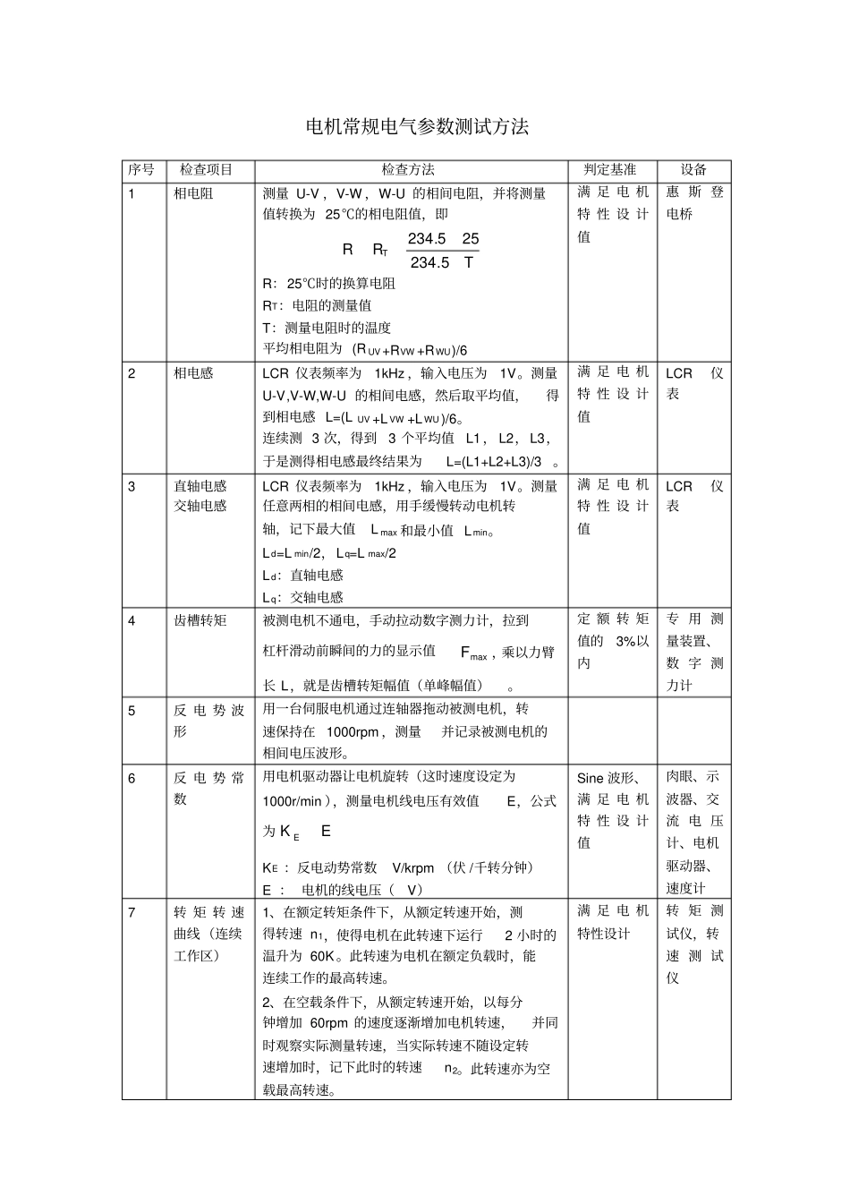 伺服电机常用电气测试方法_第1页