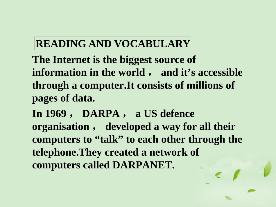 高中英语 6 英汉对照同步导学课件 外研版必修1 新课标 (山东专版) 课件_第2页