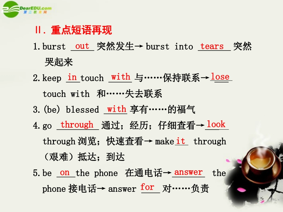 海南高考英语一轮复习 Module 3课件 外研版选修6 课件_第3页