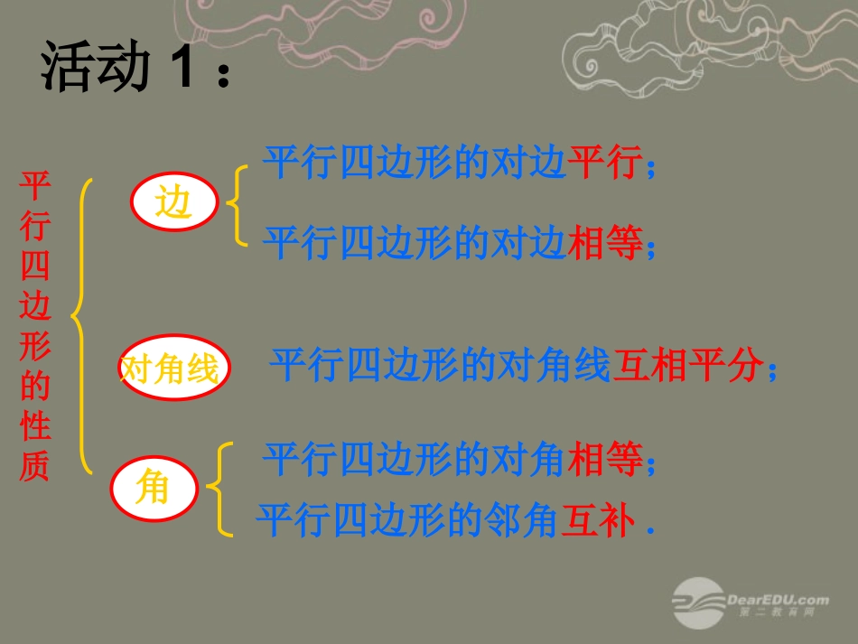 湖北省孝感市八年级数学下册 18.2.2 菱形(第1课时)课件 (新版)新人教版 课件_第2页