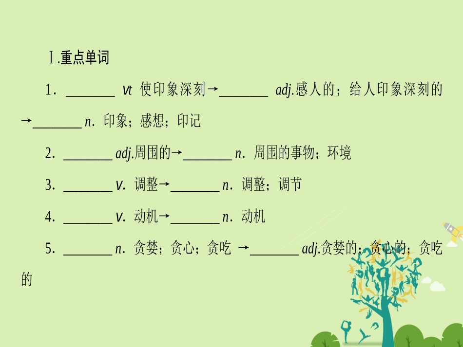 英语 Unit 3 Life in the future单元尾 核心要点回扣课件 新人教版必修5 课件_第2页