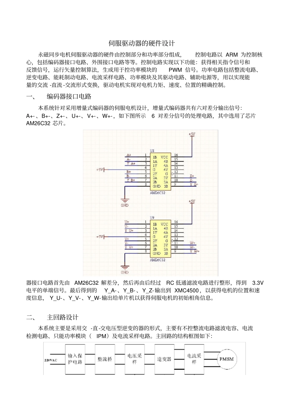 伺服驱动器硬件设计_第1页