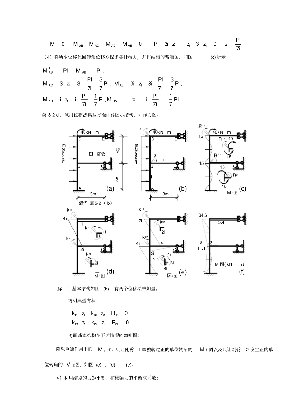 位移法习题解答_第3页