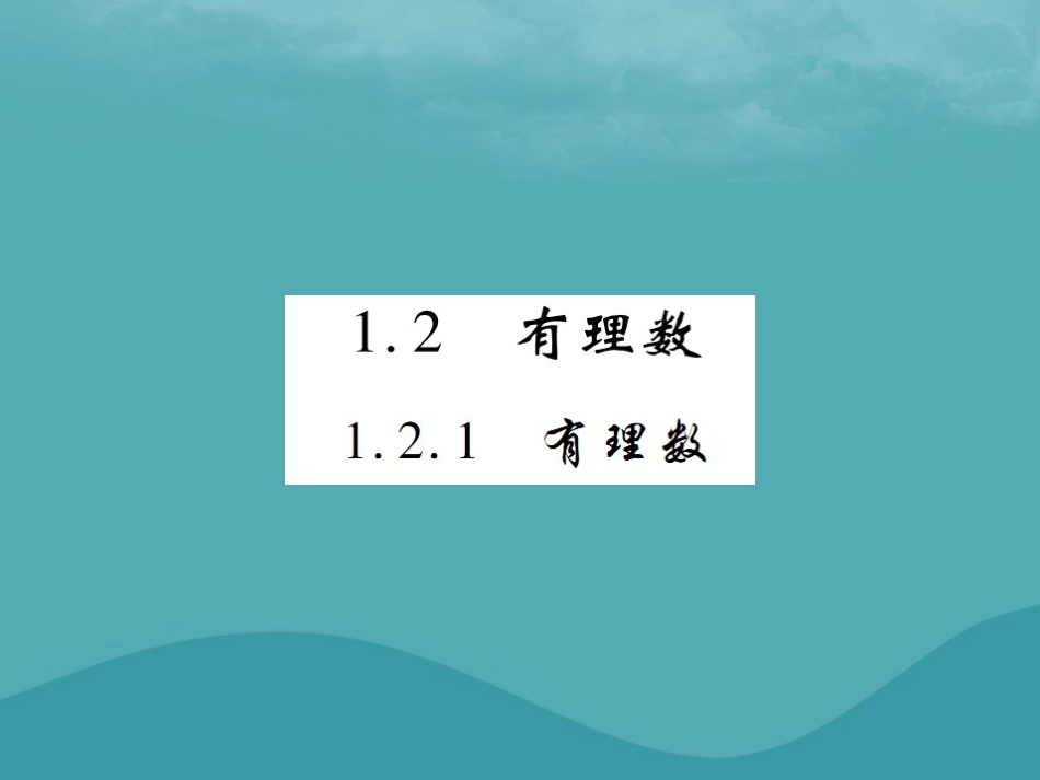 秋七年级数学上册 第一章 有理数 1.2 有理数 1.2.1 有理数练习课件 (新版)新人教版 课件_第1页