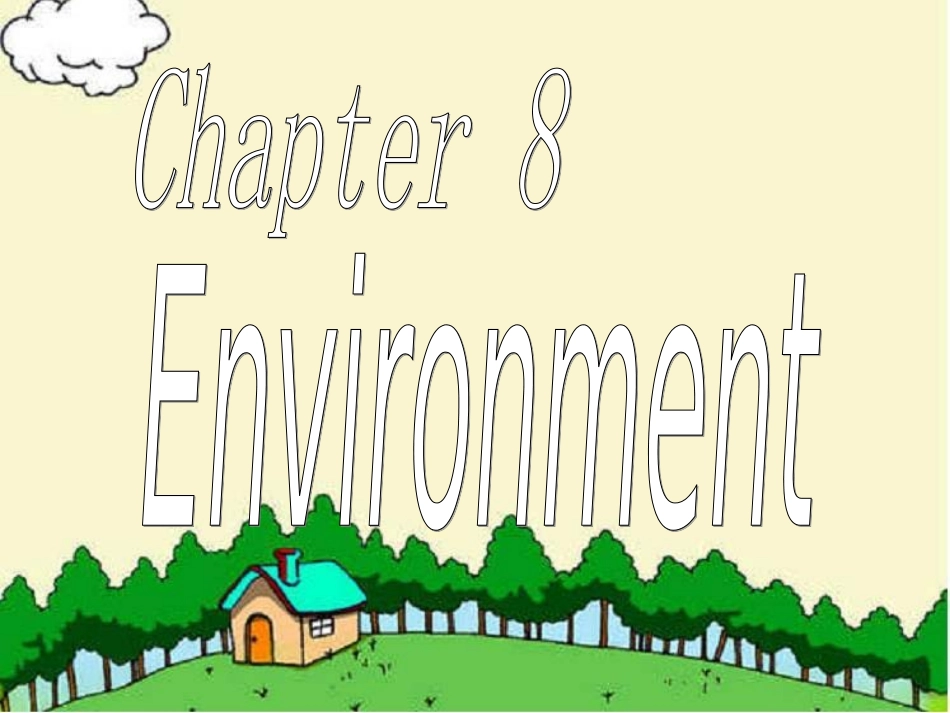 牛津深圳版9A-chapter8 environment 九年级英语全册英语课件(6个)打包牛津深圳版_第1页