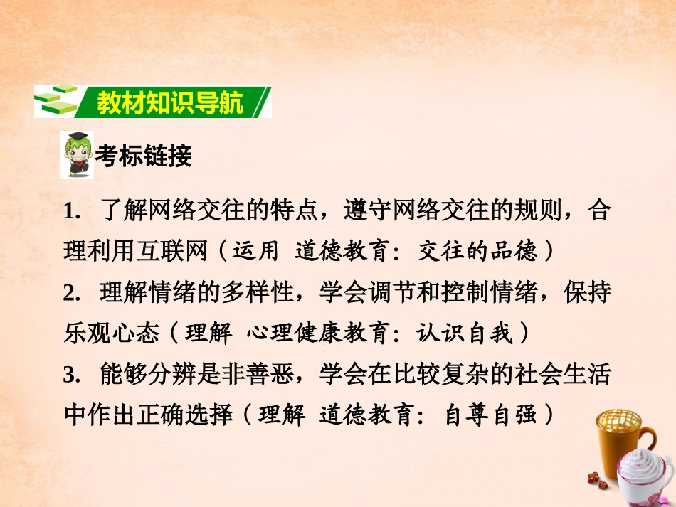 湖南中考政治 七下 第一单元 我是自己的主人课件_第2页