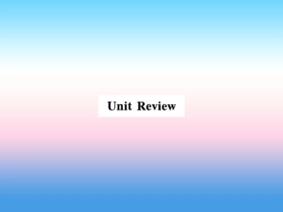 秋七年级英语上册 Unit 2 Colours and Clothes review课件 (新版)冀教版 课件