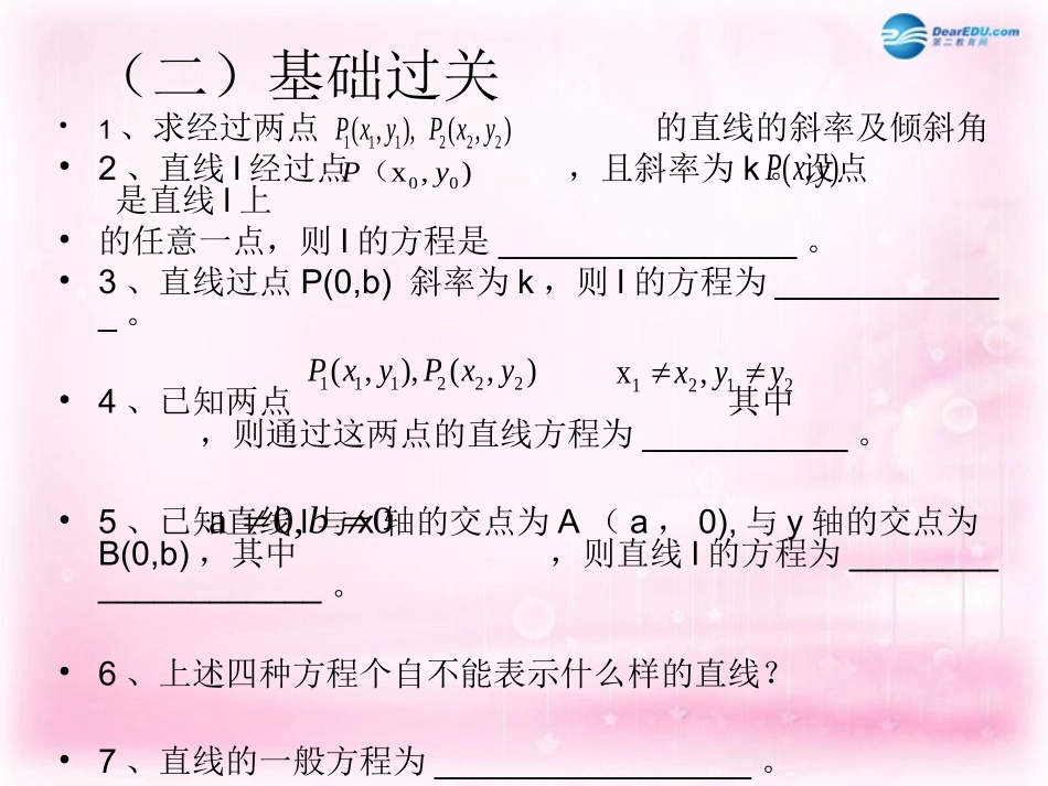 高中数学 3-2直线方程课件_第3页