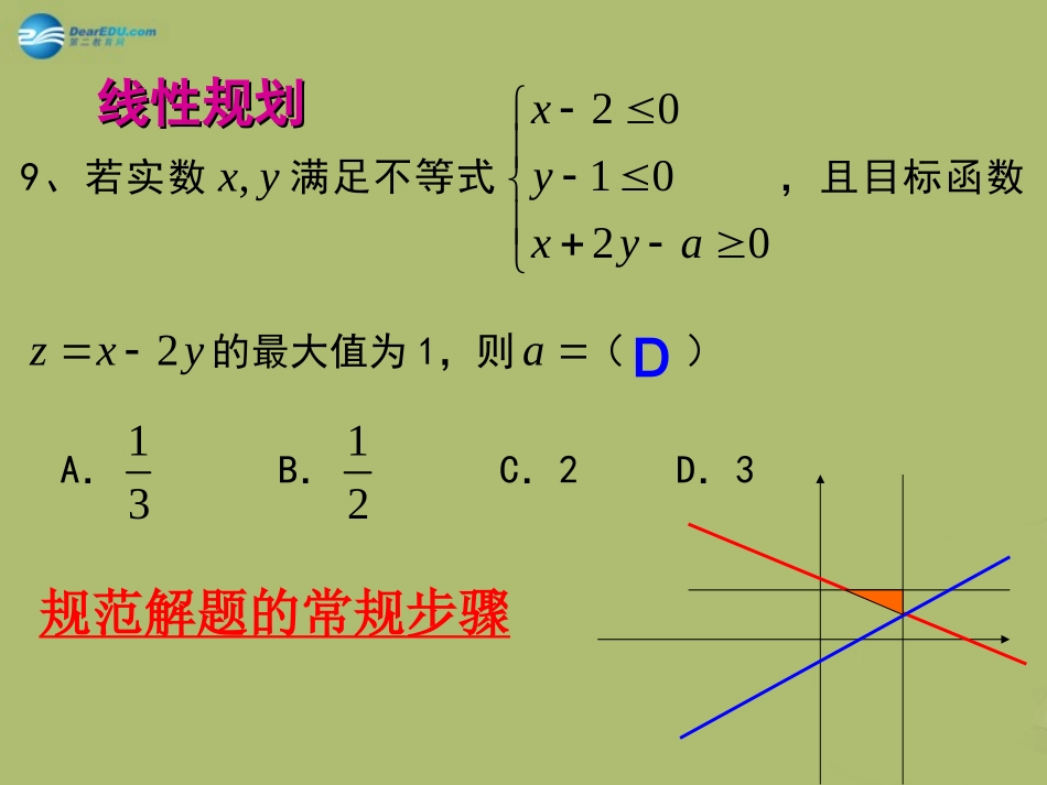 高三数学 圆锥曲线单元测试题讲评复习课件 试题-2_第2页