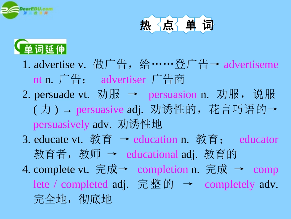 湖南省高考英语 M4 Unit 1　Advertising课件 牛津译林版 课件_第2页