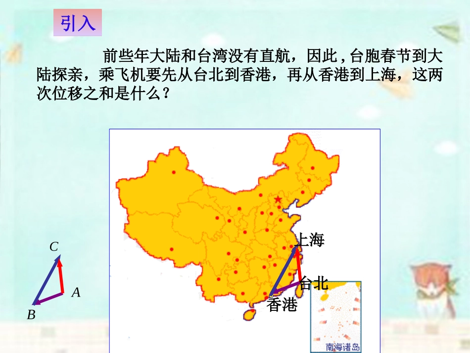 高中数学 2.2.1向量加法运算及其几何意义课件 新人教A版必修4 课件_第3页